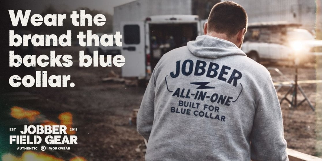 Wear the brand that backs blue collar. Check out Jobber's new field gear story